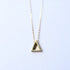 Minimalist Gold Floating Triangle Necklace